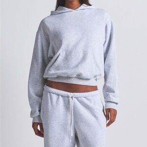 Like New Skims Dark Heather Gray Classic Hoodie XS